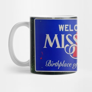 Picture of a Mississippi sign photography Welcome to MS Mug